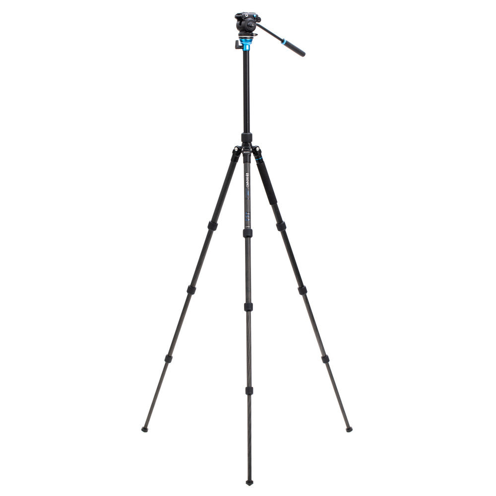 Benro C1683TS2PRO Aero Videostativ – 169 cm, 2,5 kg Traglast – Carbon, Schwarz