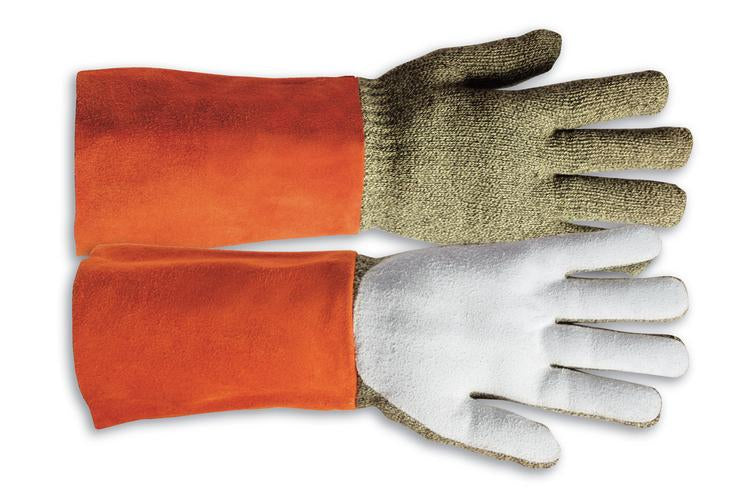 Kcl by honeywell Arbeitshandschuhe KarboTECT LL 946 – Grösse 10, 1 Paar – Kevlar/Leder, Hitzeschutz bis 350