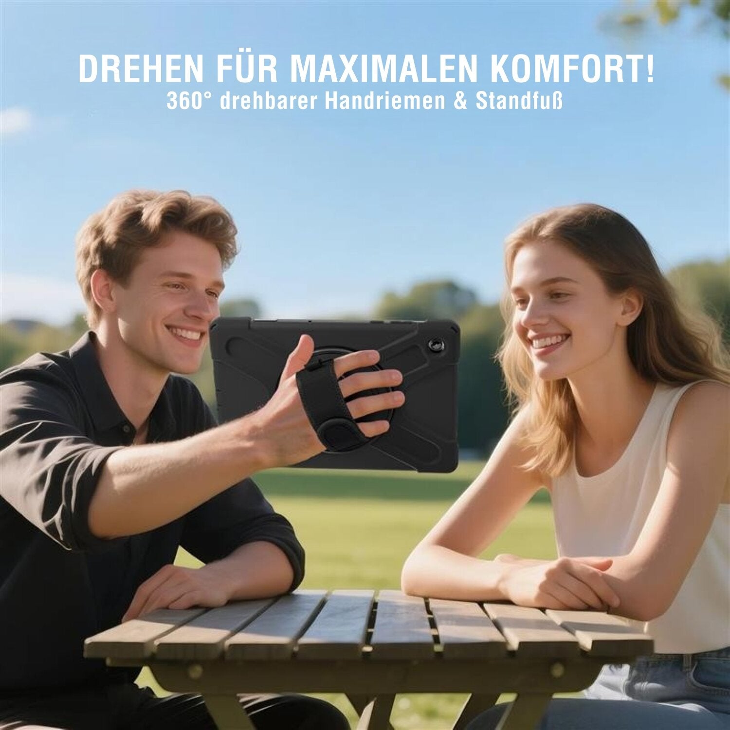4smarts Tablet-Hülle für Galaxy Tab A11 8,7" – Schwarz