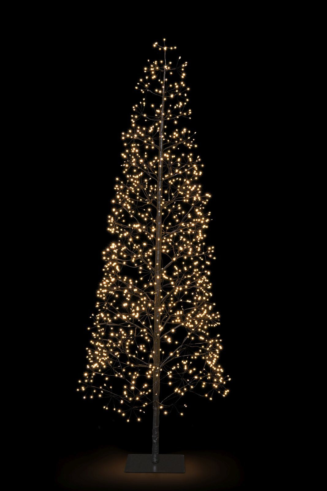 STT Dekorative Aussenleuchte Flower Tree – Ø 70 cm – Warmweiss – Netzbetrieb – 1 270 LEDs – Schwarz – Kunststoff