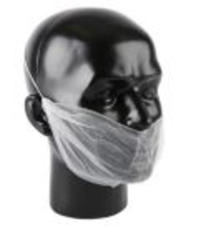 Bartschutz – Weiss, Nylon-Micromesh, 100 Stück, 47×20 cm