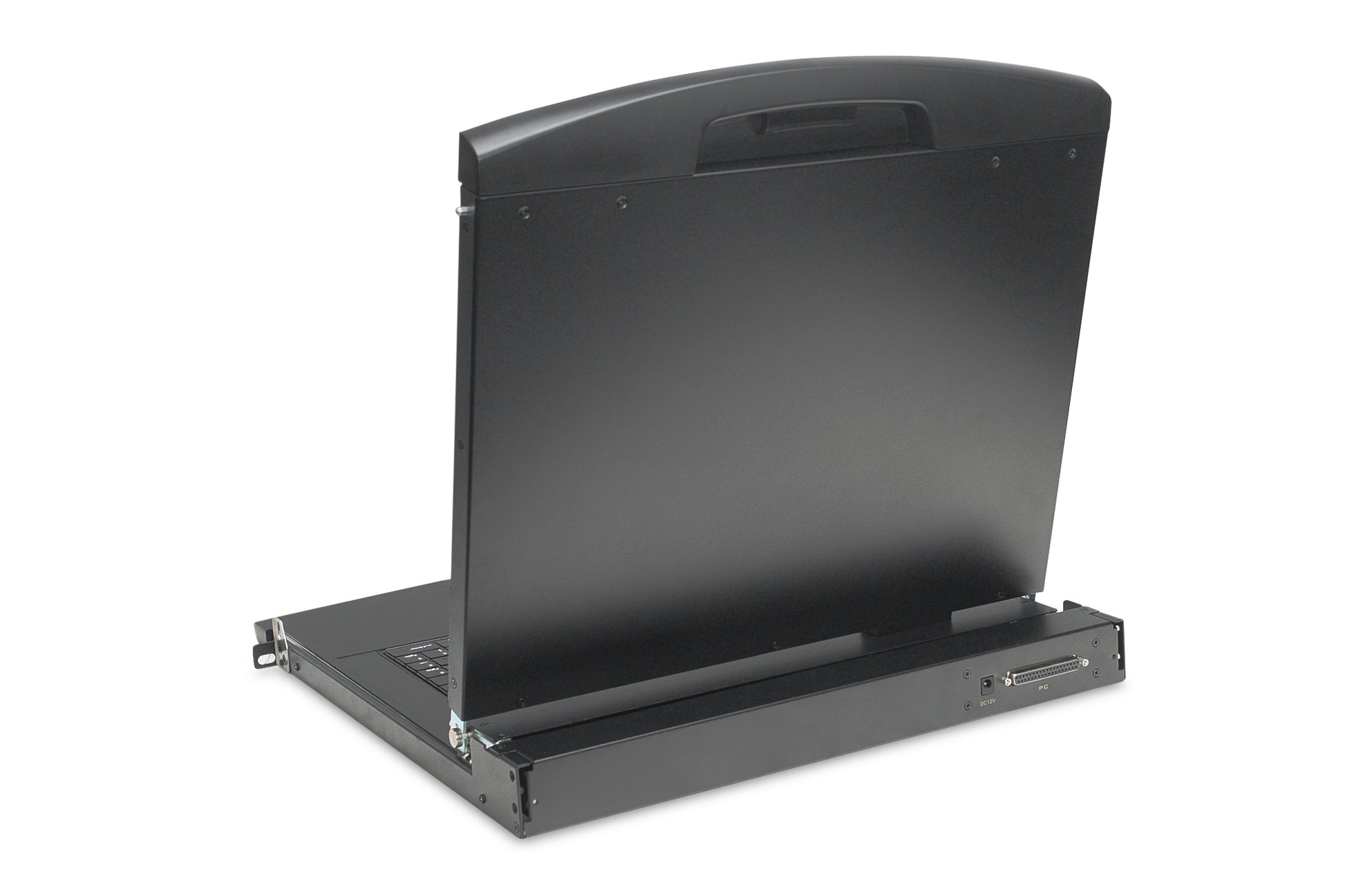 Digitus 19" Rack-LCD-Konsole – 1920 × 1080, 8-Port KVM, USB 2.0-Hub, DE QWERTZ, 1U