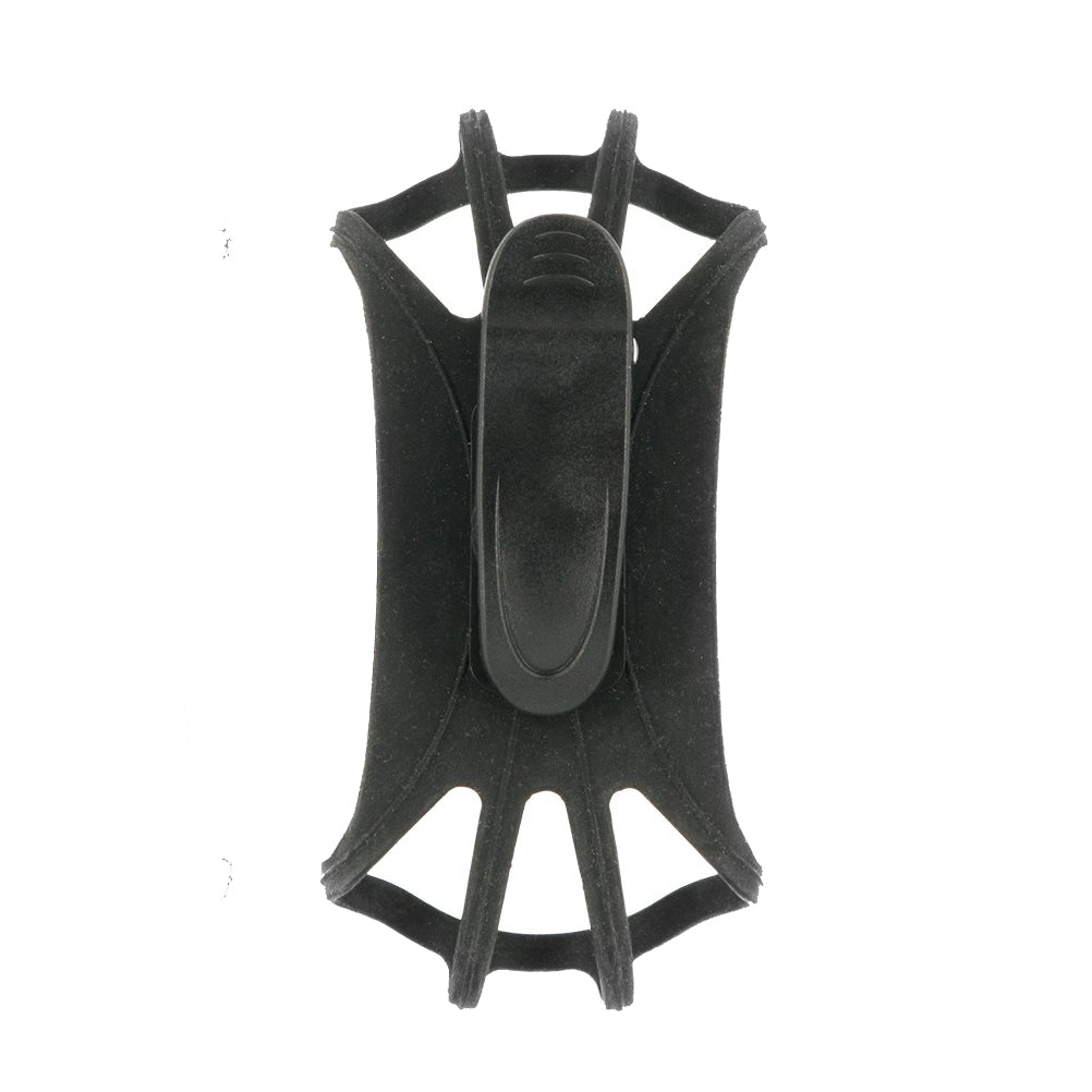 Mobilis 001359 – Spezial-Zubehör – Gürtelclip, Silikon, drehbar 90° – für Smartphones 12,7–17,8 cm – Schwarz