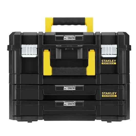 Stanley Werkzeugkasten FatMax TSTAK, 333 × 335 × 324 mm, Kunststoff, schwarz, Belastbarkeit 37,5 kg