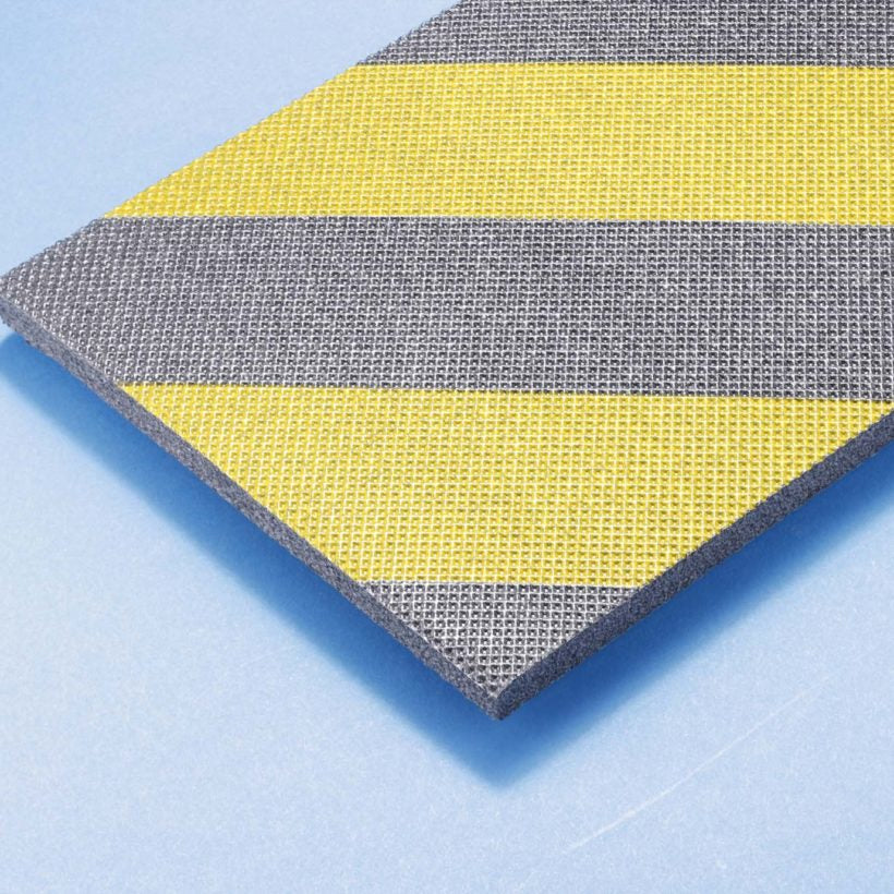 Mottez Wandschutz – 1'000 × 10 × 150 mm, Schaumstoff, Schwarz/Gelb, 2 Stk.