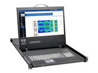 Tripp Lite B021-000-19-HD2 – 19" Rack-LCD-Konsole – 1920 × 1080, DVI/VGA, USB – 1U
