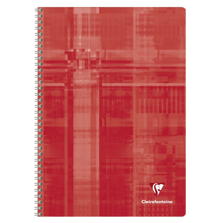 Clairefontaine Spiralheft A4, kariert 4 mm, Karton, 50 Blatt, 50 g/m² – farbig sortiert