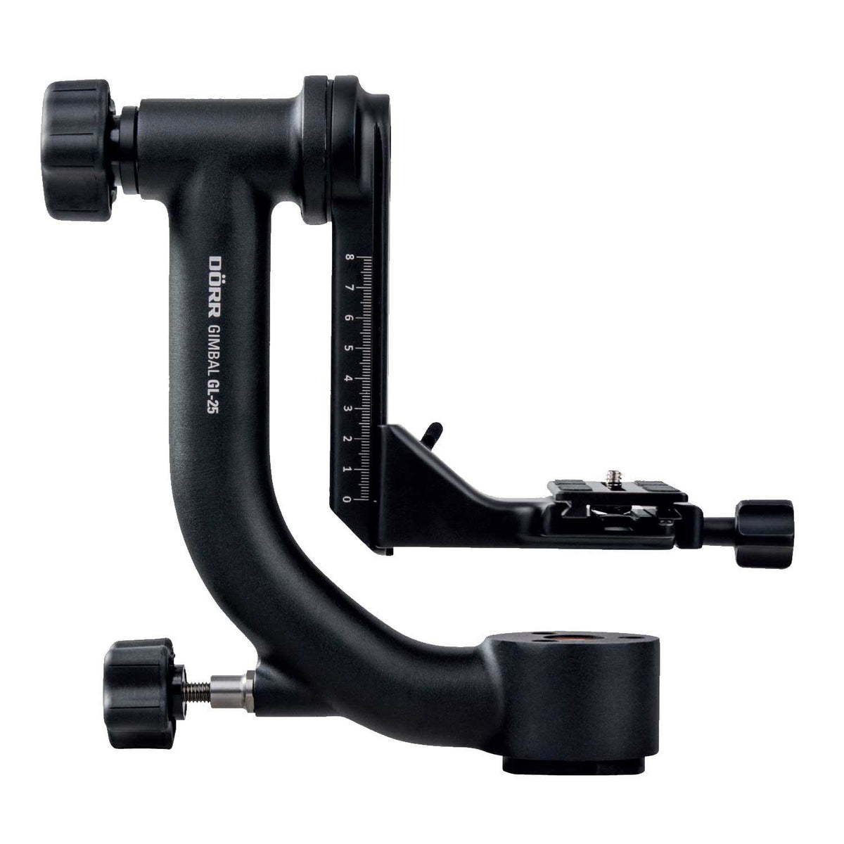 Dörr GL-25 Stabilisierungskopf – 8 kg Traglast, 230 mm Höhe – für DSLM, DSLR, Camcorder – Schwarz