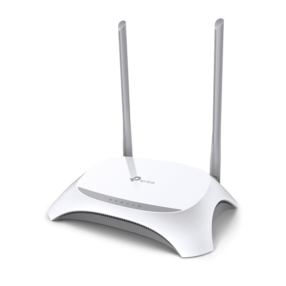 TP-Link TL-MR3420 WLAN-Router – Wi-Fi 4 (802.11n), 300 Mbit/s, 4× 10/100 Mbit/s LAN, 1× USB 2.0