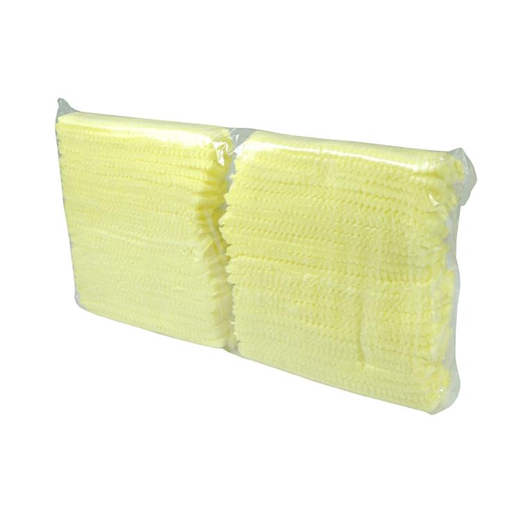 Weitawear Vlieshaube Princess C – 53 cm, 100 Stück – Polypropylenvlies, Gelb, 12 g/m²