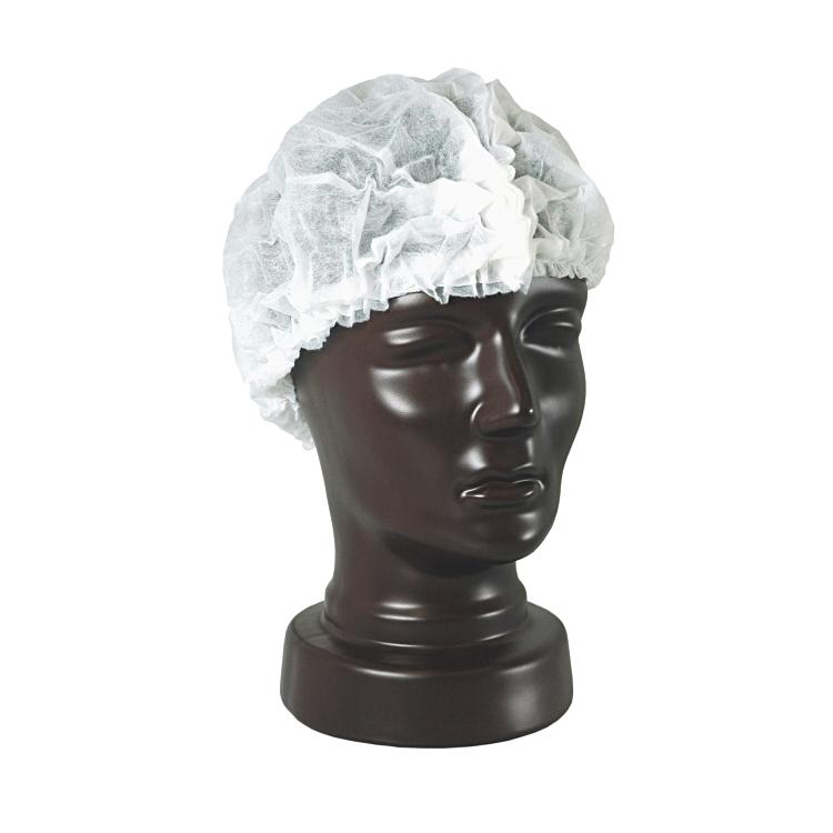 Weitawear Vlieshaube Princess C – 53 cm, 100 Stück – Weiss, PP-Vlies, 12 g/m², latexfrei