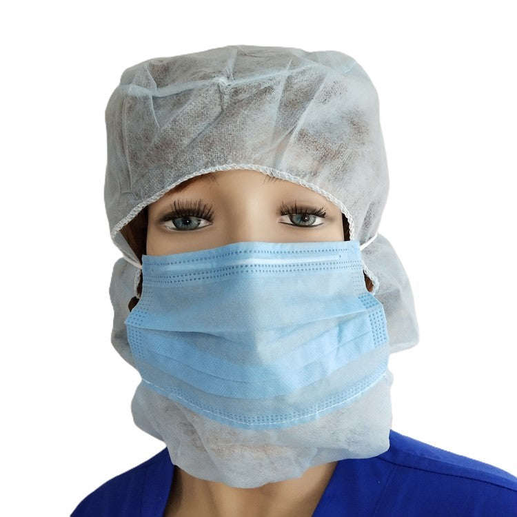 Weitawear Astrohaube mit Maske – 100 Stück – Polypropylen, Blau