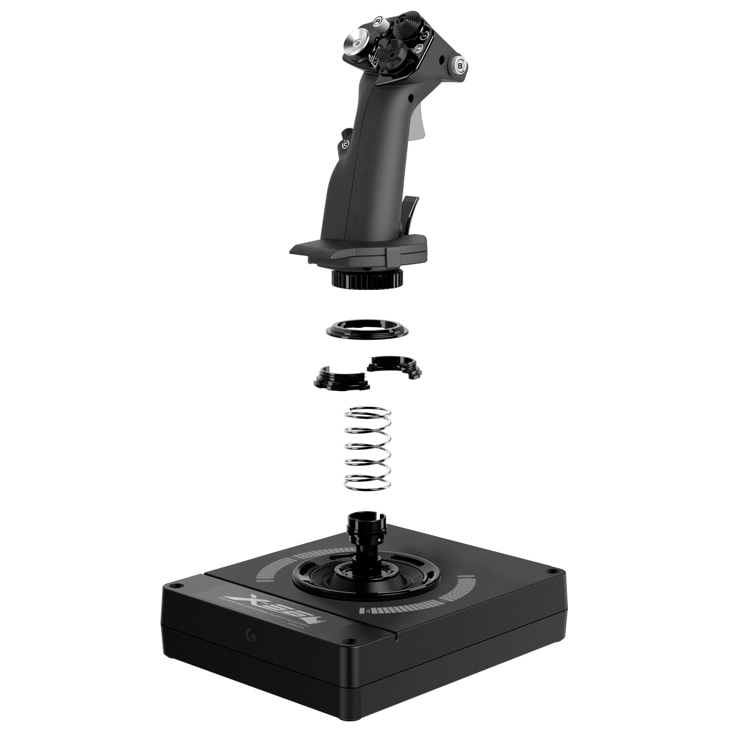 Logitech G Saitek Pro Flight X56 Rhino – Maus – Kabelgebunden (USB‑A), RGB-Beleuchtung, Schwarz
