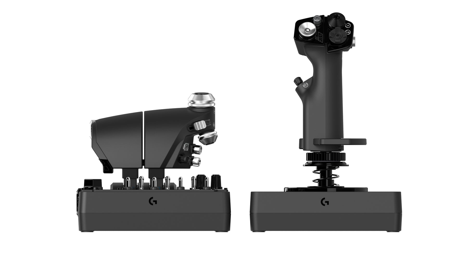 Logitech G Saitek Pro Flight X56 Rhino – Maus – Kabelgebunden (USB‑A), RGB-Beleuchtung, Schwarz