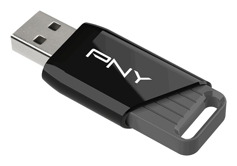 PNY Attaché X – 32 GB, USB Typ-A, USB 3.2 Gen 1, 130 MB/s, schwarz
