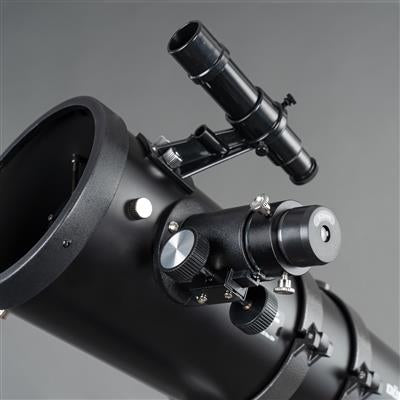Dörr DELTA 1000 – Spiegelteleskop, 114 mm Öffnung, 1000 mm Brennweite, f/8,8, 500×, Schwarz