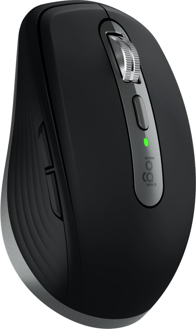 Logitech MX Anywhere 3S für Mac Mobile Maus – kabellos, aus recyceltem Kunststoff, schwarz/graphit