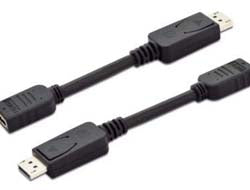 Digitus DisplayPort (Stecker) auf HDMI (Buchse) Adapter, 15 cm
