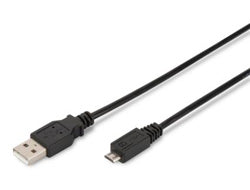 Digitus USB-Kabel, USB-A zu Micro-USB, 1,8 m, USB 2.0