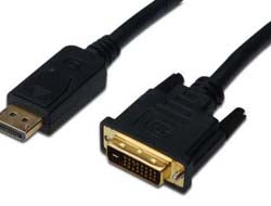 Digitus DisplayPort (Stecker) auf DVI-D (Stecker) Adapter, DP 1.1a, 1920×1200, 3 m