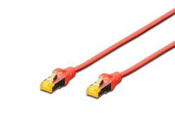 Digitus Cat6a Patchkabel – 5 m, RJ45–RJ45, Rot, S/FTP, LSZH – 1 Stk.