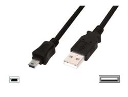 Digitus USB-Kabel, USB-A zu USB-B, 1 m, USB 2.0