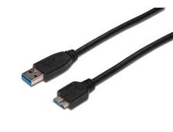 Digitus USB-Kabel, USB-A zu Micro-USB, 0,25 m, USB 3