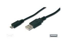 Digitus USB-Kabel, USB-A zu Mini-USB, 1,8 m, USB 2.0