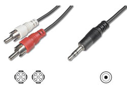 Digitus Audiokabel 2×RCA auf 2×RCA – 5,00 m, unsymmetrisch