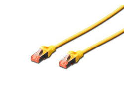 Digitus CAT 6 Patchkabel – 1 m, gelb, geschirmt