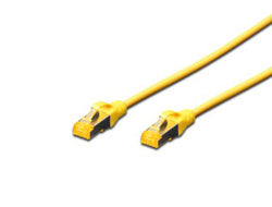 Digitus CAT 6A Patchkabel – 1 m, Gelb, geschirmt (S-FTP)