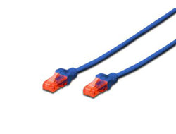 Digitus CAT6 Patchkabel – 1 m, Blau, U/UTP, PVC