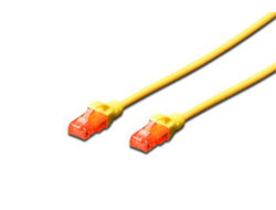 Digitus CAT6 Patchkabel – 0,5 m, Gelb, LSZH