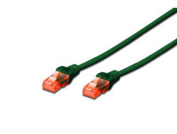 Digitus Cat6 Patchkabel – 10 m, RJ45–RJ45, Grün, LSZH