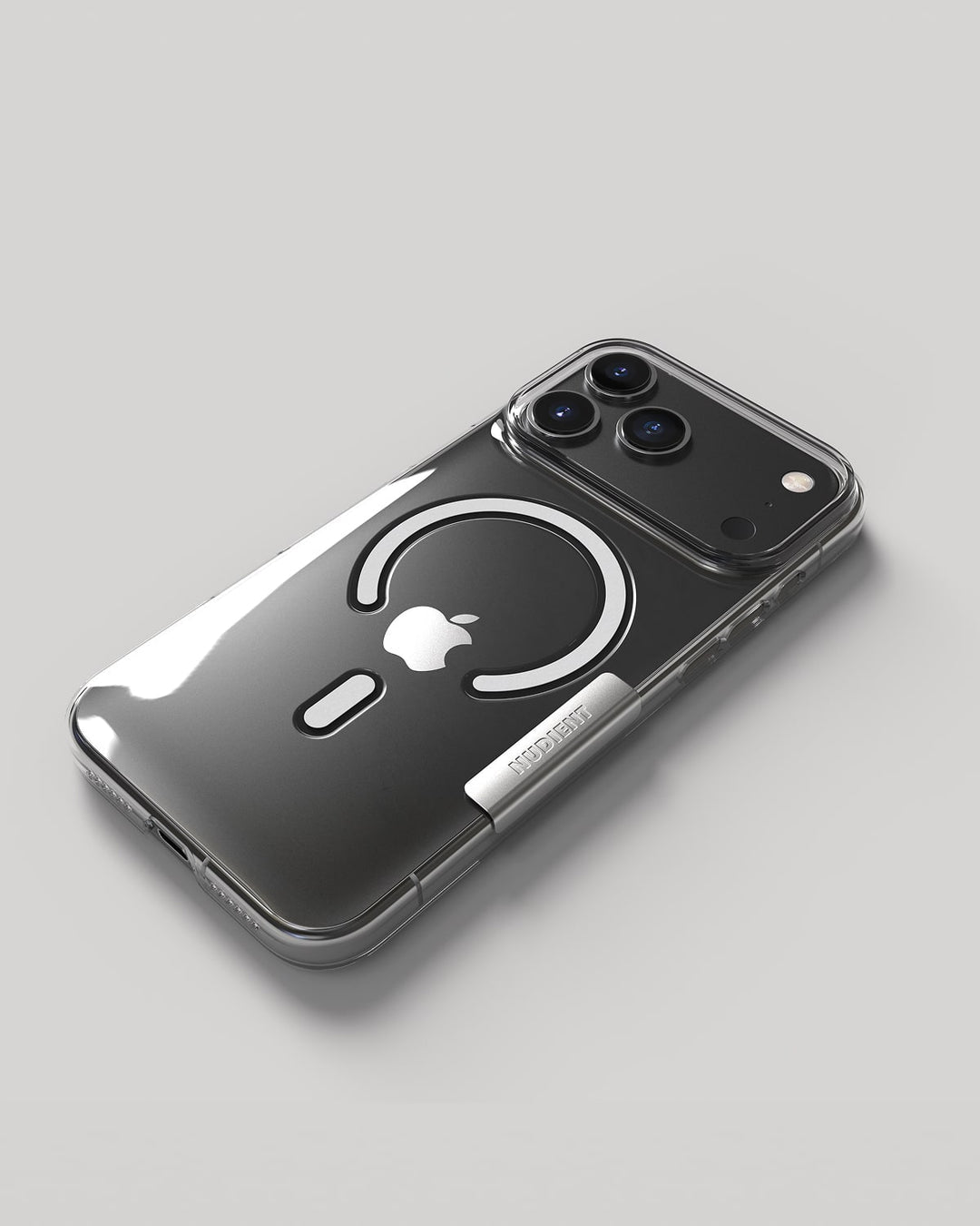Nudient – Backcover – für Apple iPhone 17 Pro Max – transparent – MagSafe-kompatibel