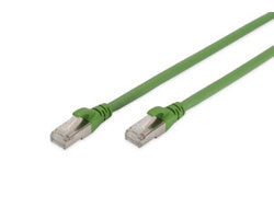 Digitus CAT 6A Patchkabel – 10 m, grün, geschirmt, PUR-Mantel
