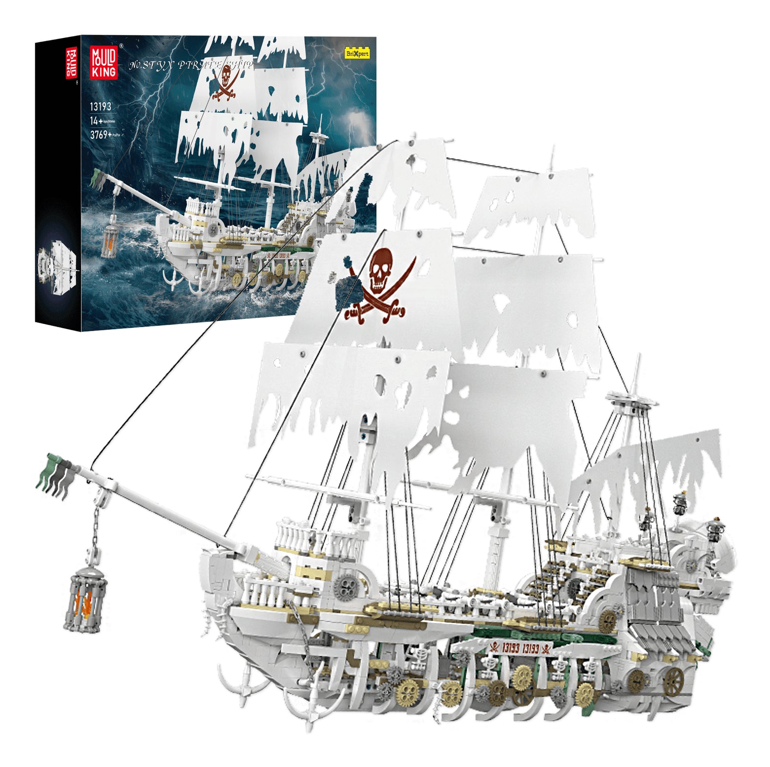 Mould King 3D Puzzle Styx Piratenschiff – 3769 Teile – 28,2×62,7×93,4 cm – ab 14 J. – Kunststoff