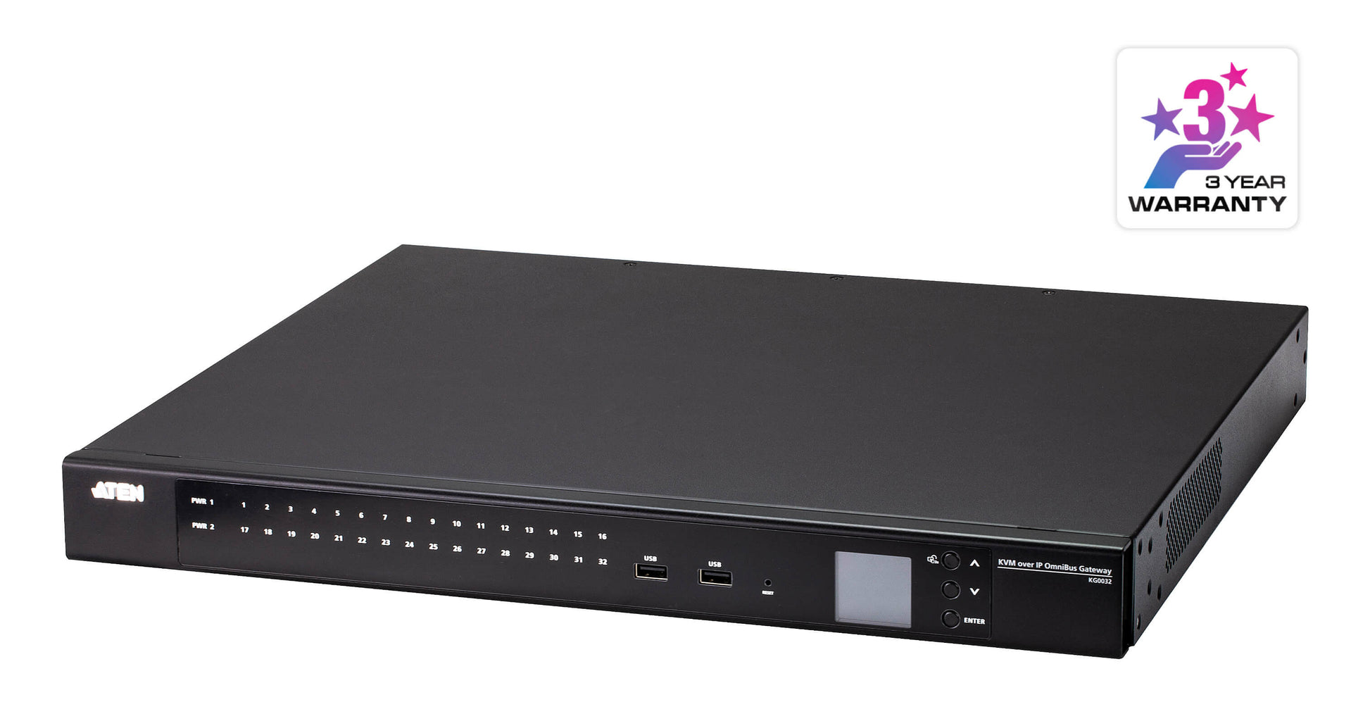 ATEN KG0032 Omnibus Gateway – KVM-Switch – 32-Port, RJ-45 – 1920 × 1080 @ 60 Hz, Audio