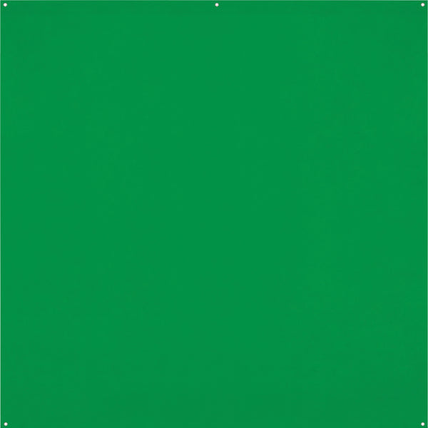 Westcott X-Drop Pro Hintergrundstoff – 2438 × 2438 mm, Polyester – Chroma-Key Grün – mit Tragetasche