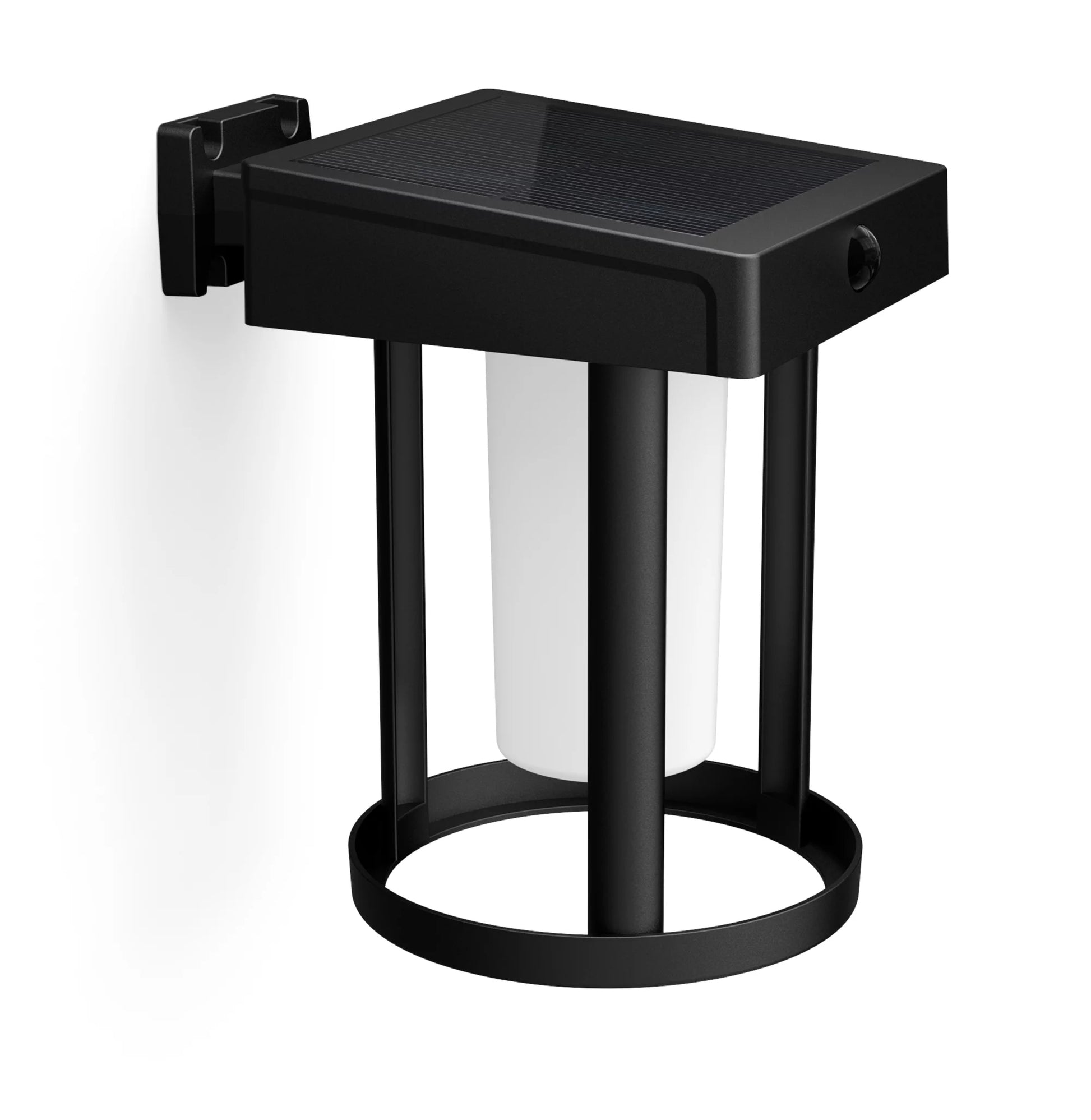 Philips by Signify Philips Aussenwandleuchte – IP44 – Solarbetrieb – Dämmerungs- und Bewegungsmelder – Schwarz – Kunststoff