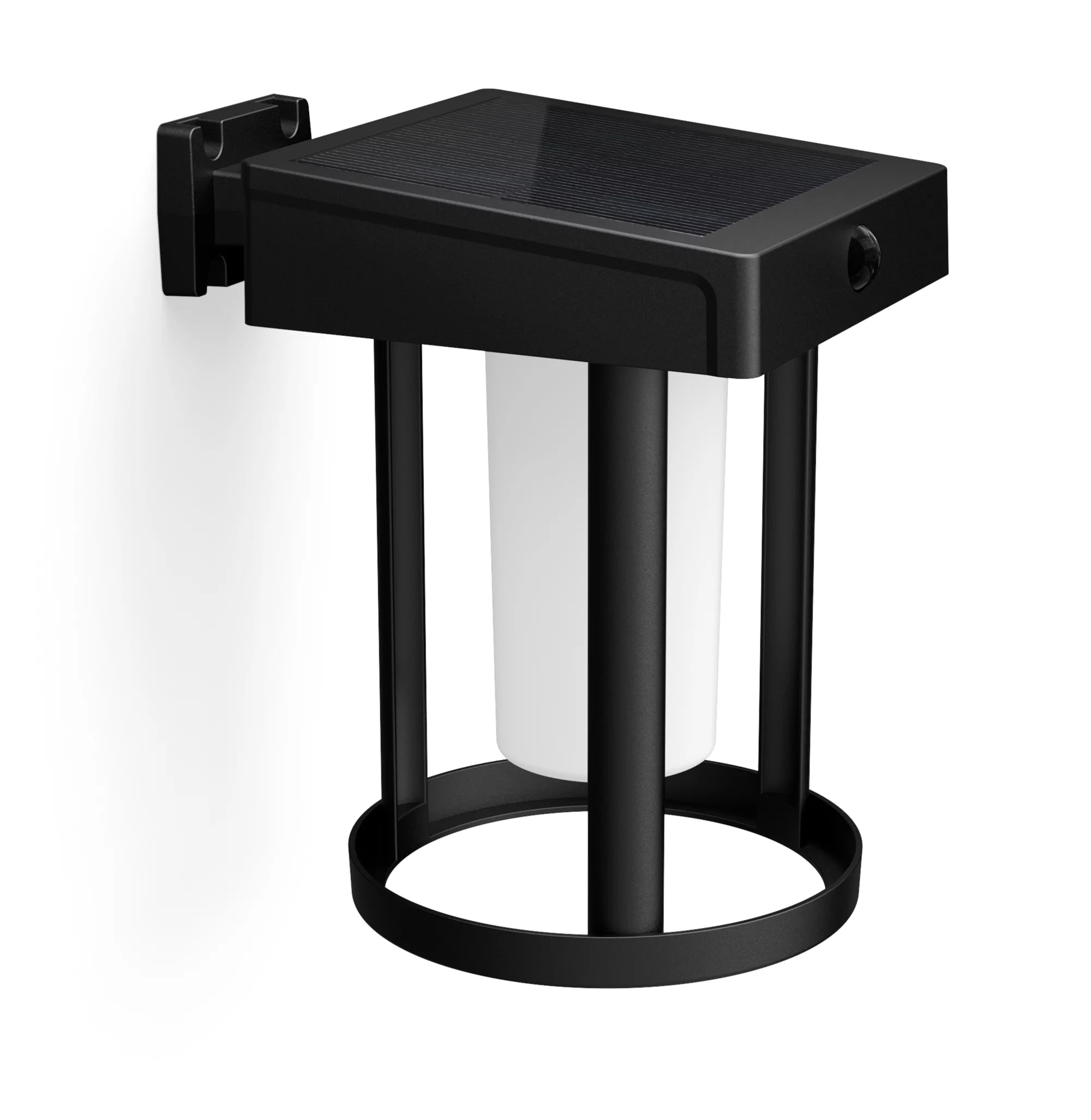 Philips by Signify Philips Aussenwandleuchte – IP44 – Solarbetrieb – Dämmerungs- und Bewegungsmelder – Schwarz – Kunststoff