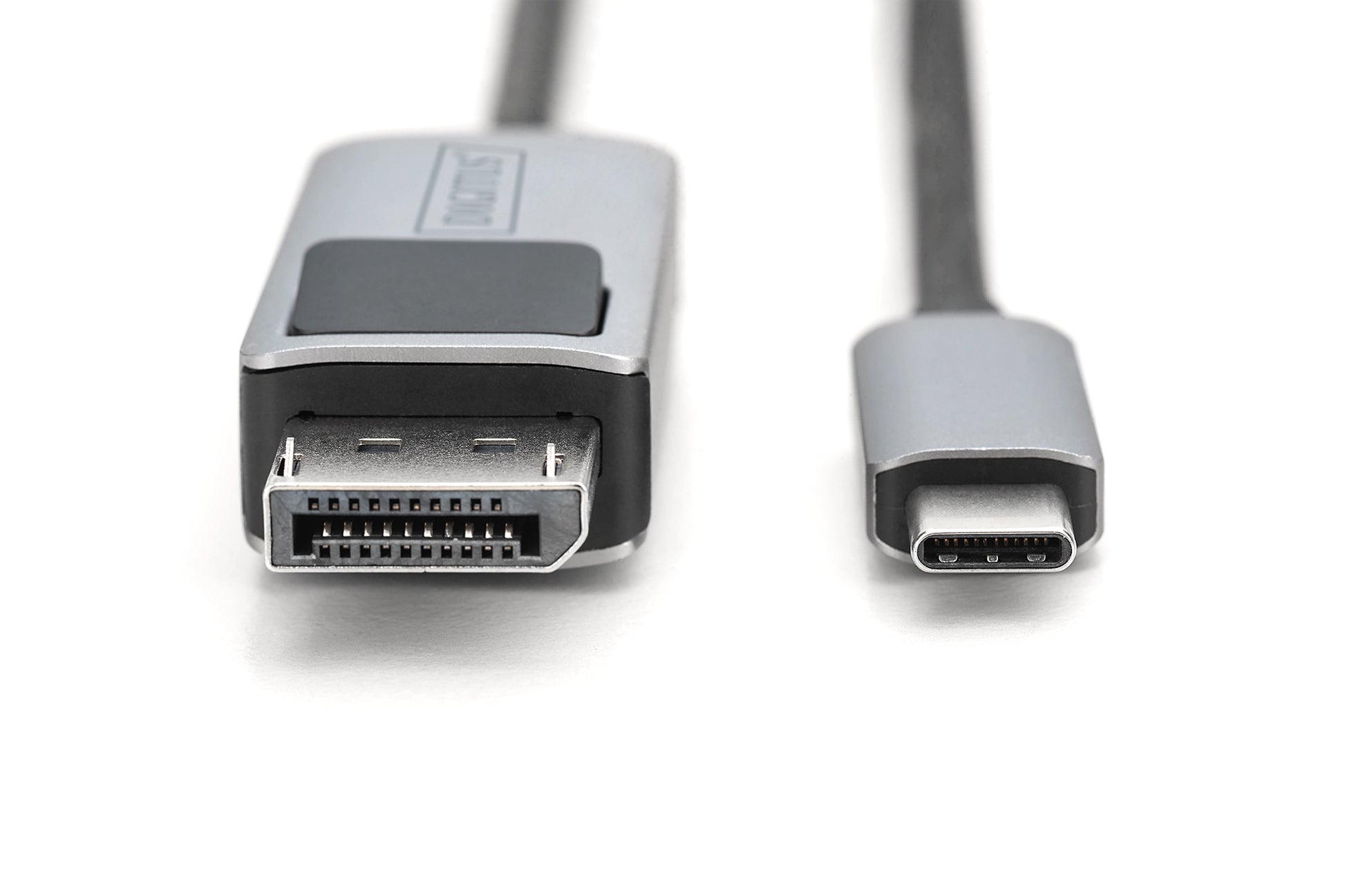 Digitus USB-C auf DisplayPort Adapter, HBR3, 8K@30 Hz, 1 m, Aluminiumgehäuse