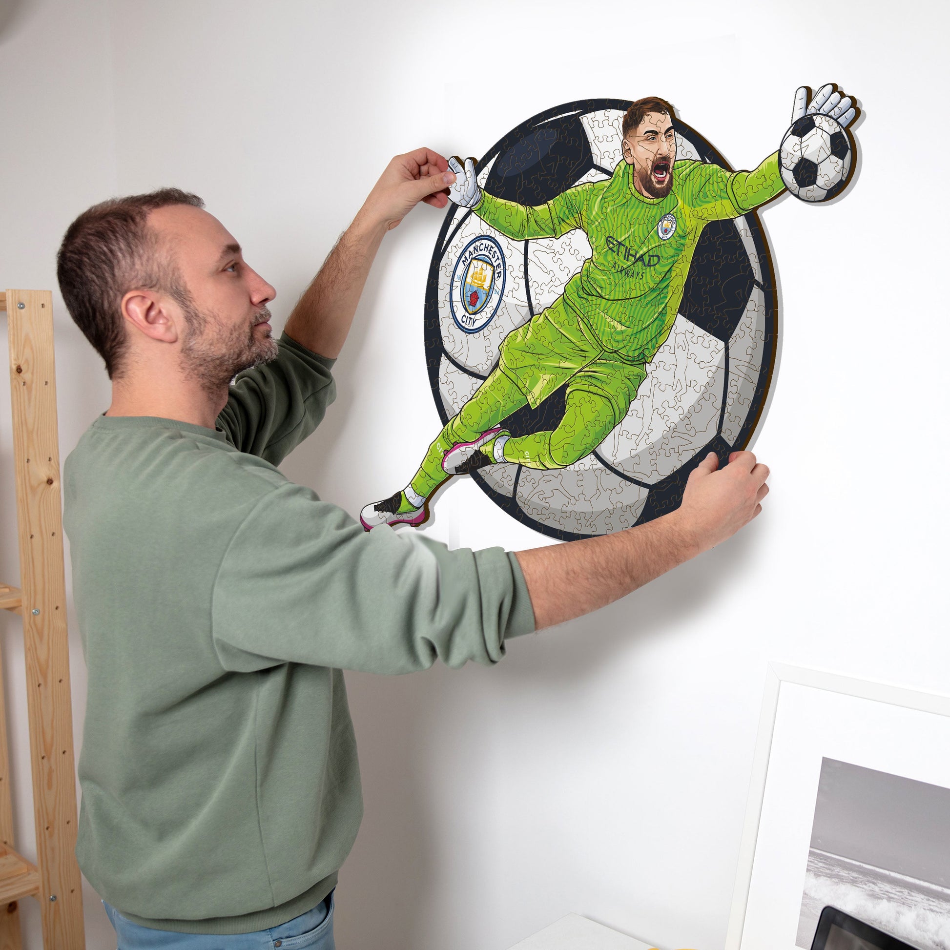 Iconic Puzzles Puzzle Gianluigi Donnarumma (Manchester City) – 150 Teile – 21 × 30 cm – ab 10 J.