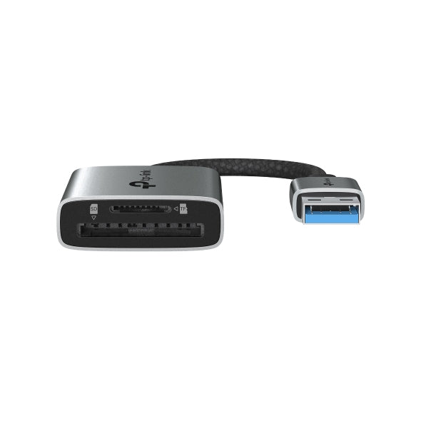 TP-Link USB-C-Kartenleser – SD/microSD – USB 3.2 Gen 1 (5 Gbit/s) – Grau – für Android, iOS und mehr