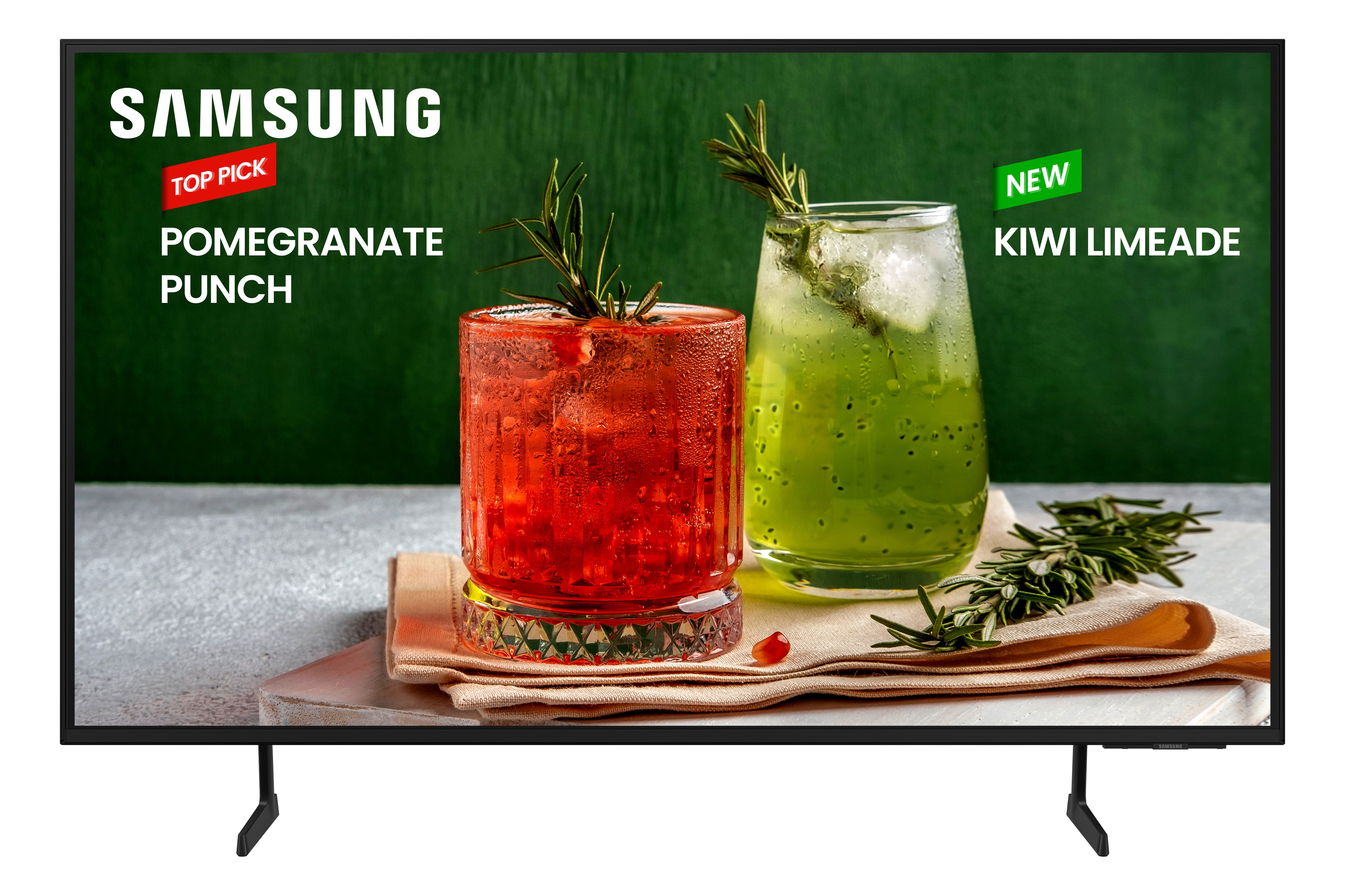 Samsung BE43D – Kommerzieller Display-TV, 43", Ultra HD 4K, 250 cd/m², 16/7, Tizen