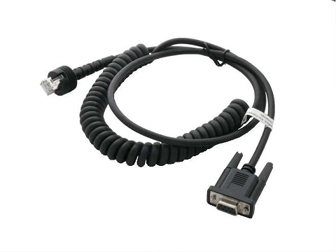 Datalogic RS-232-Kabel – CAB-559 – 9-polig, weiblich, spiralförmig, IP67 – 2,4 m