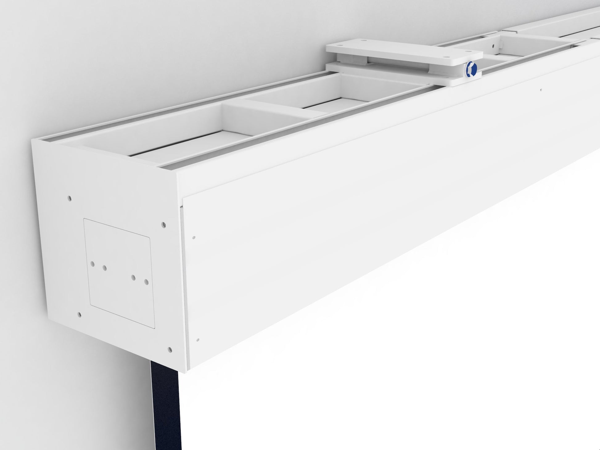 Da-Lite Elpro Large Electrol 400x400 – Elektrische Leinwand, 1:1, 390 × 390 cm (217,3"), Mattweiss