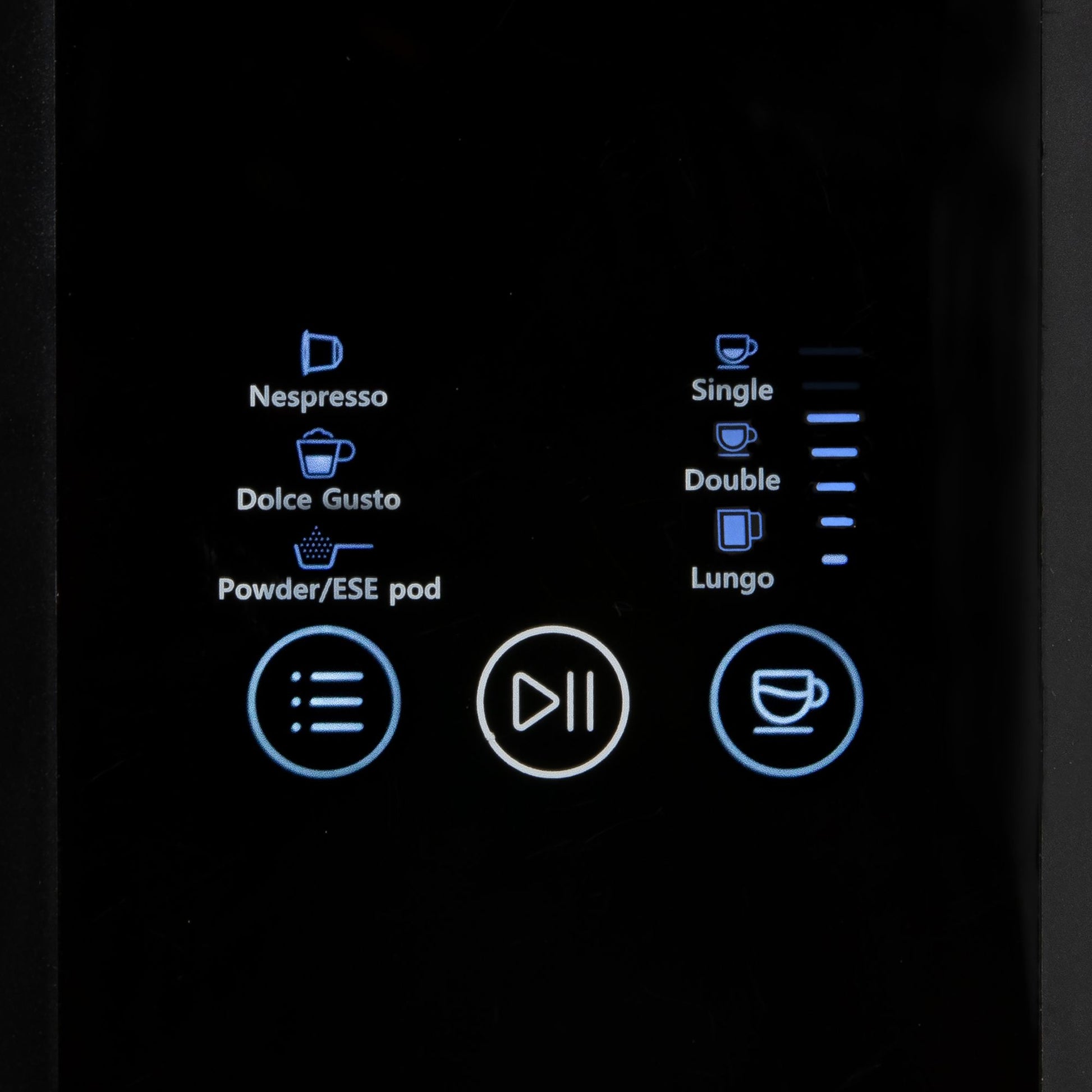 Domo DO748K Kapselmaschine – für Dolce Gusto, E.S.E. Pads, Nespresso, 1,5 l, schwarz, 12,5 × 26,4 × 33 cm