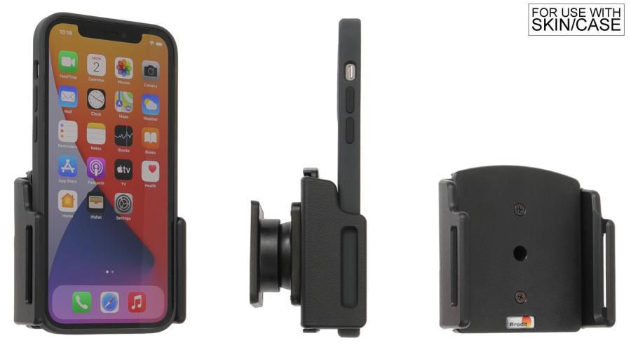 Brodit Auto-Halterung, schwenkbar, neigbar – für iPhone 6 Plus – Schwarz, ABS