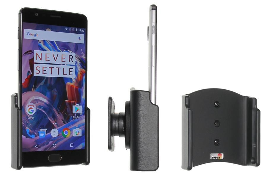 Brodit 511905 – Auto-Halterung (passiv) – Klemmhalterung, für OnePlus 3/OnePlus 3T – Schwarz